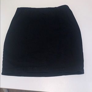 black skirt